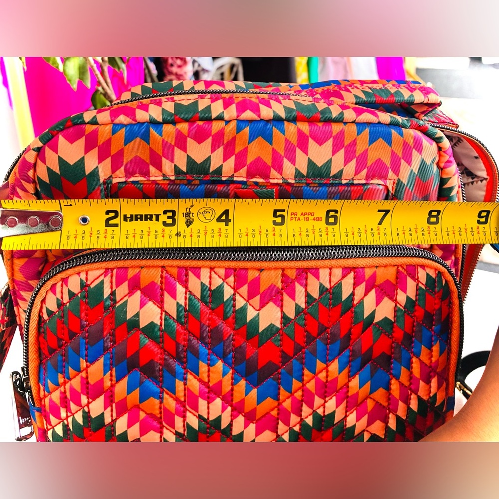 Multicolor LUG Chevron-Pattern Crossbody Bag - Vibrant Colors New no tags - Picture 6 of 6